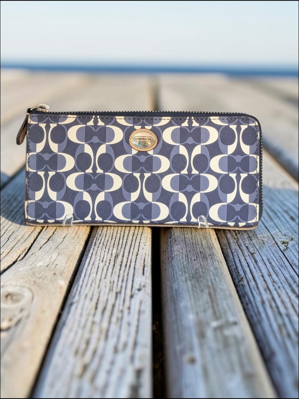 Coach Peyton Dream Signature Print Coated Canvas Wallet